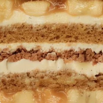 Real cake layers: Banana Caramel