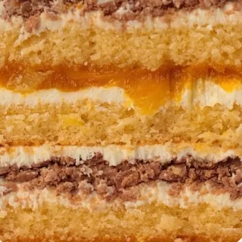 Real cake layers: Tropical